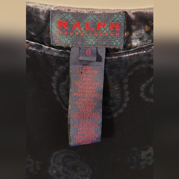 Rare find vintage Ralph by Ralph Lauren velvet & silk bohemian rhapsody … - Picture 3 of 7